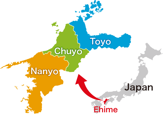 Map of Ehime