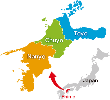 Map of Ehime